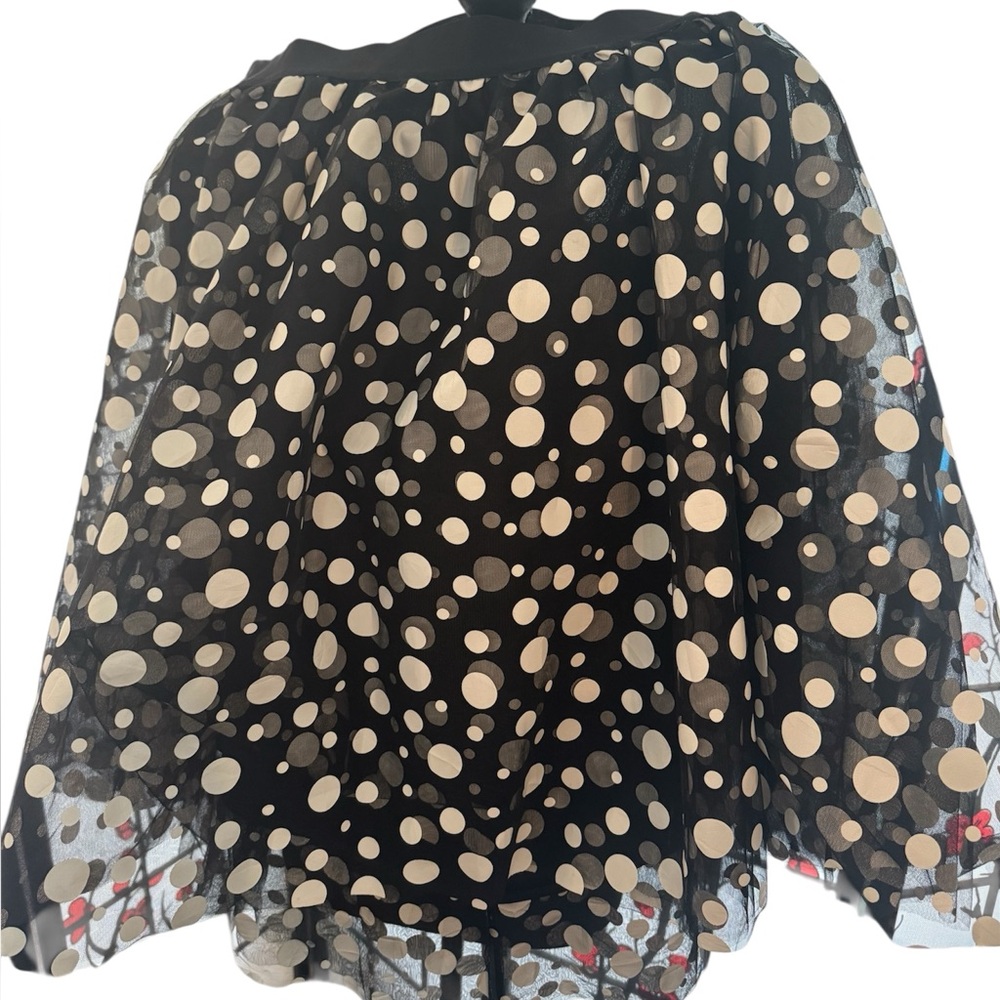 Black and White Polka Dot Skirt